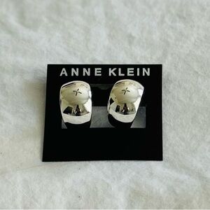 Anne Klein Silver Hoop Pierced Earrings